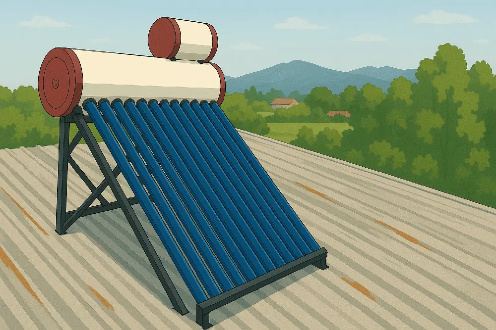 24 Tüplü Vakum Tüplü Güneş Enerji Sistemi